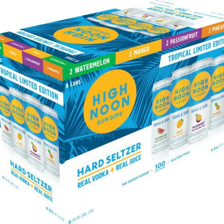 HIGH NOON TROPICAL VARIETY SELTZER 8PK CN 12OZ