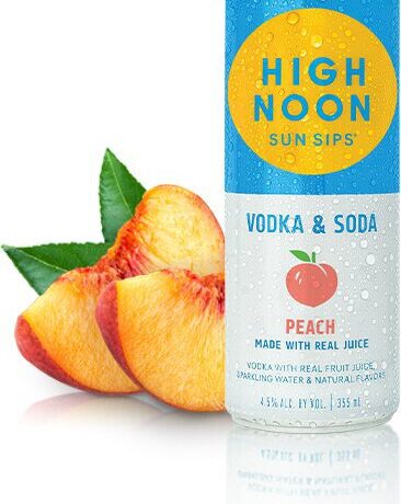 HIGH NOON PEACH SELTZER 12OZ CN 4PK
