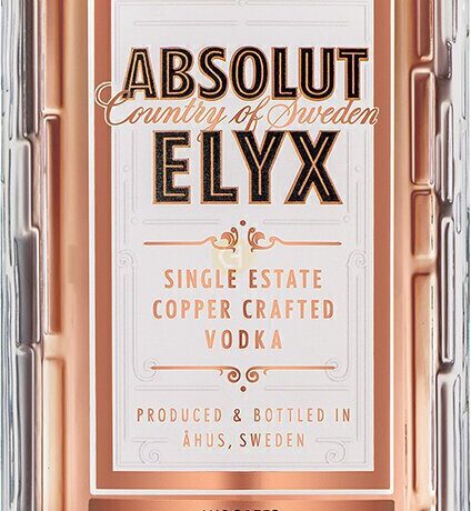 ABSOLUT ELYX VODKA 1L