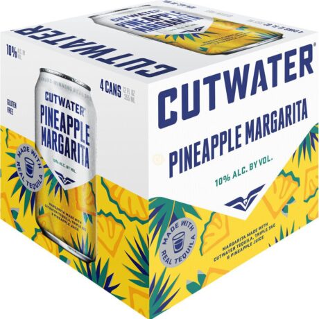 CUTWATER PINEAPPLE MARGARITA 4PK CN 12OZ