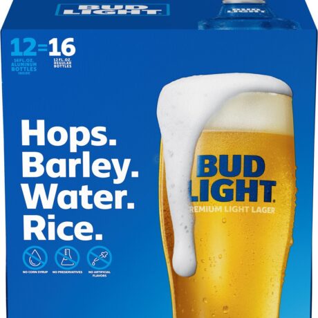 BUD LIGHT 16OZ ALUM 12PK
