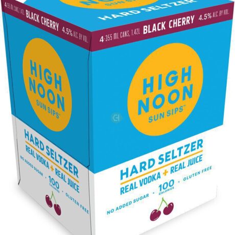 HIGH NOON BLACK CHERRY SELTZER 12OZ CN 4PK