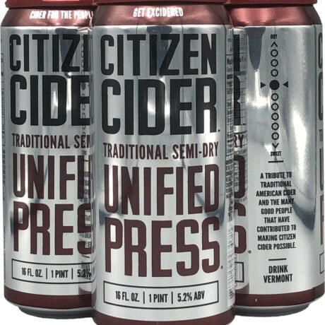 CITIZEN CIDER UNIFIED PRESS 4PK CN 16OZ