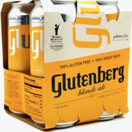 GLUTENBERG BLONDE ALE 16OZ CN 4PK