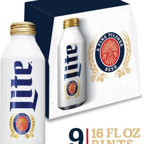 MILLER LITE 16OZ ALUM 9PK