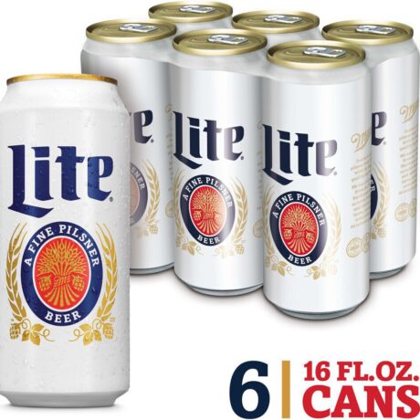 MILLER LITE 16OZ CN 6PK