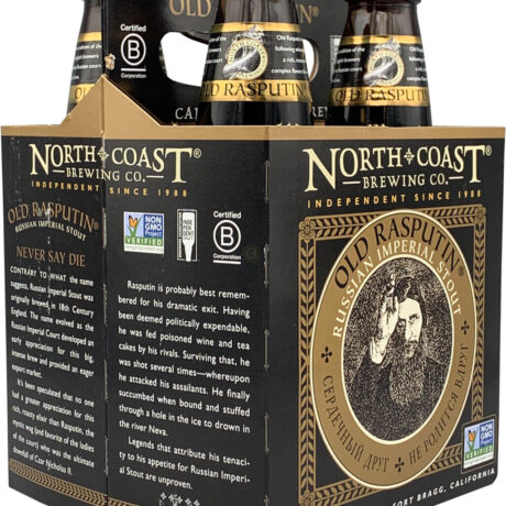 NORTH COAST OLD RASPUTIN IMP STOUT 12OZ NR 4PK