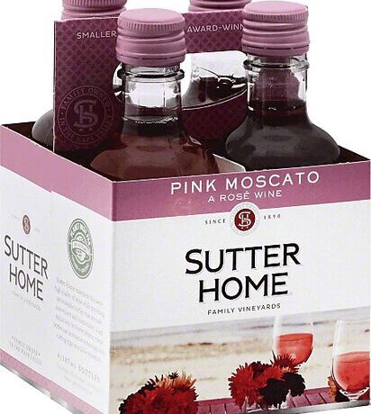 SUTTER HOME PINK MOSCATO 187 4PK