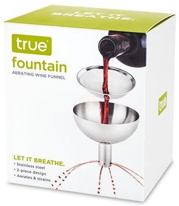 TRUE FOUNTAIN AERATING FUNNEL/STRAINER